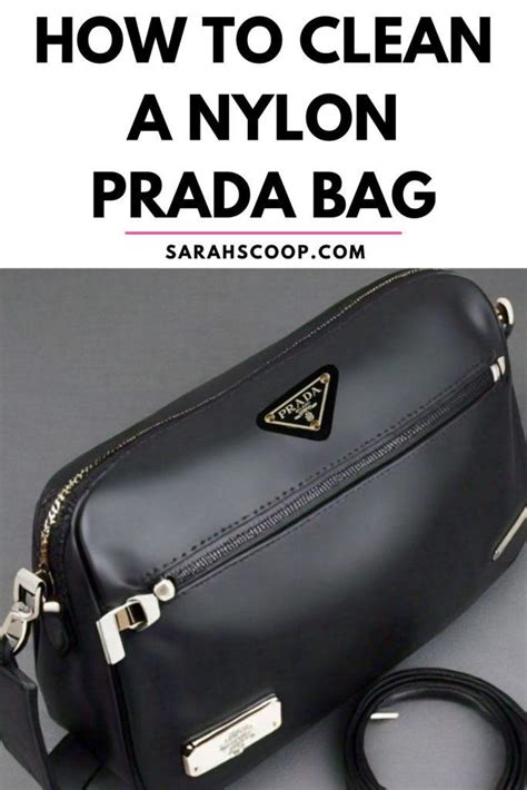 prada nylon cleaning|How to Clean a Nylon Prada Bag in 11 Easy Steps .